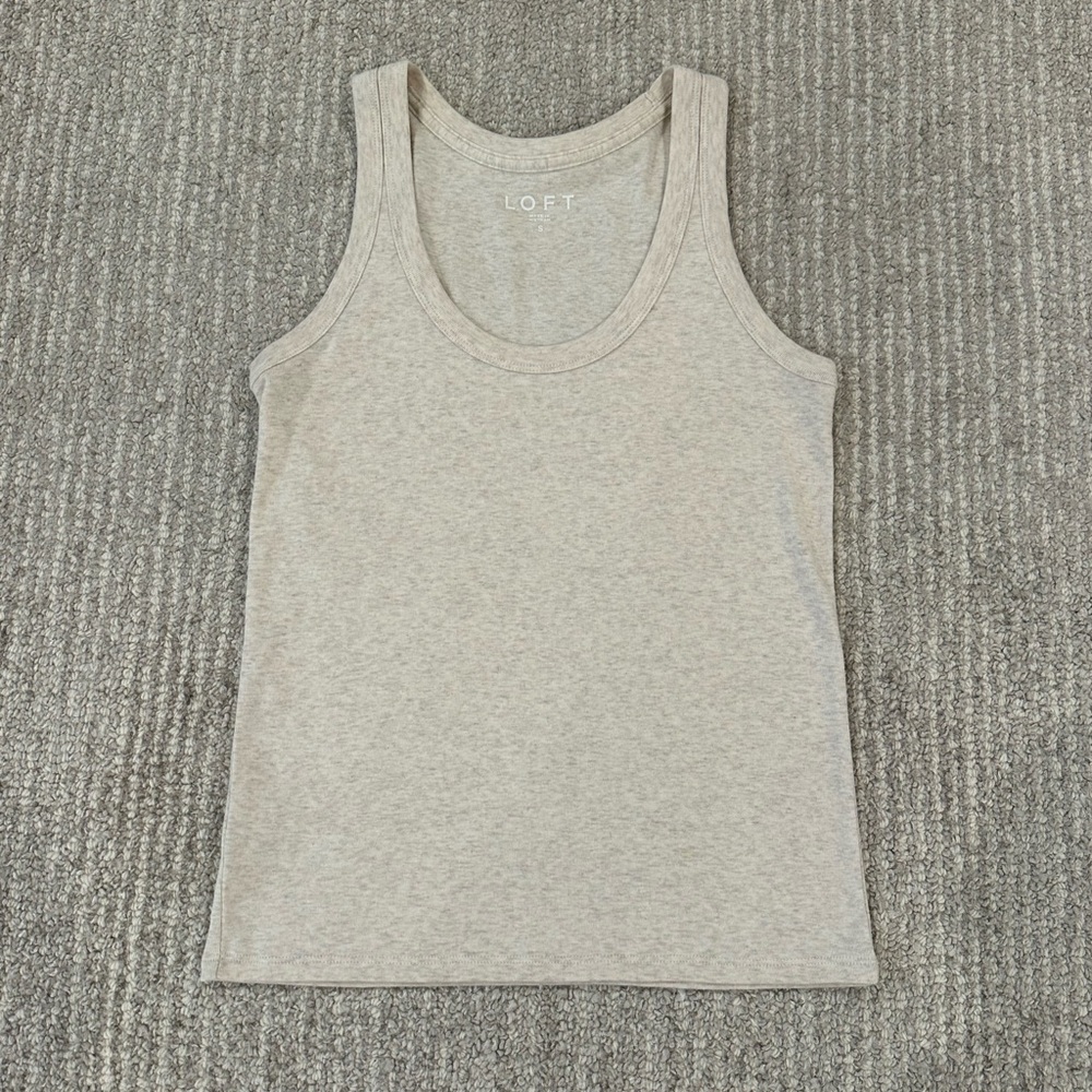 LOFT Cream Cotton Top